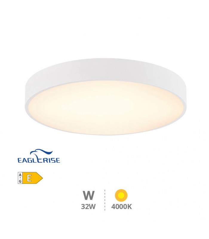 Plafón Led KATAJA Blanco Ø40CM 32W 3564LM 120º IP20