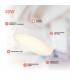 Plafón Led KATAJA Blanco Ø40CM 32W 3564LM 120º IP20