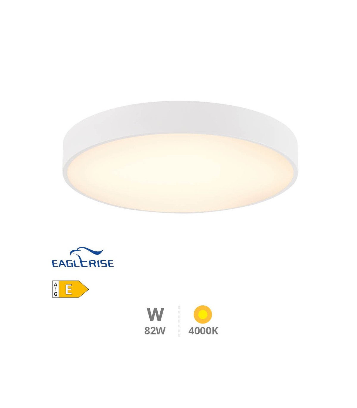 Plafón Led KATAJA Blanco Ø80CM 82W 9202LM 120º IP20