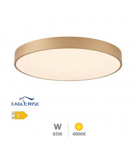 Plafón Led KATAJA Dorado Ø60CM 65W 7344LM 120º IP20
