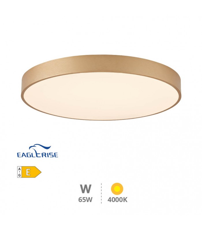 Plafón Led KATAJA Dorado Ø60CM 65W 7344LM 120º IP20