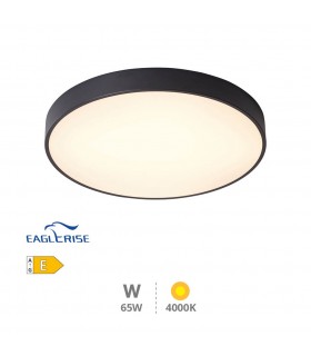 Plafón Led KATAJA Negro Ø60CM 65W 7344LM 120º IP20