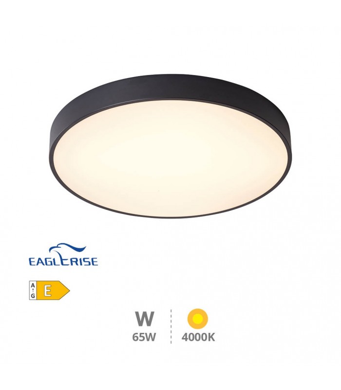 Plafón Led KATAJA Negro Ø60CM 65W 7344LM 120º IP20
