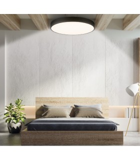 Plafón Led KATAJA Negro Ø60CM 65W 7344LM 120º IP20