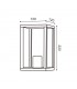 Aplique Pared DUCTE 1xE27 IP44 Negro