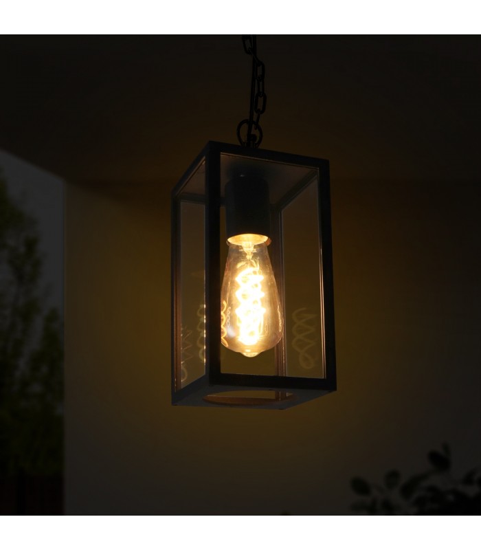 Aplique Colgante DUCTE 1xE27 IP44 Negro