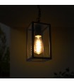 Aplique Colgante DUCTE 1xE27 IP44 Negro