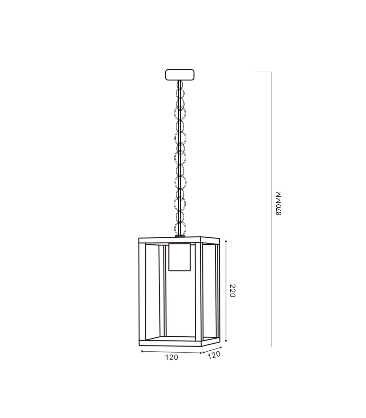 Aplique Colgante DUCTE 1xE27 IP44 Negro