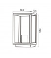 Sobremuro DUCTE PLUS 1xE27 IP44 Negro