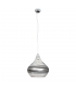 Lámpara Colgante Ambarina 1xE27 Plata/Negro RegX29D