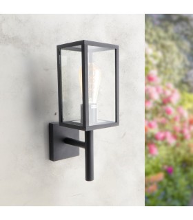 Farol Pared DUCTE 1xE27 IP44 Negro