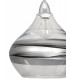 Lámpara Colgante Ambarina 1xE27 Plata/Negro RegX29D