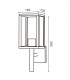 Farol Pared DUCTE 1xE27 IP44 Negro