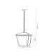 Aplique Colgante HOUSE 1xE27 IP44 Negro