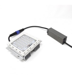 Farola Villa acero LED LUMILEDS 40W 4.800Lm IP65 