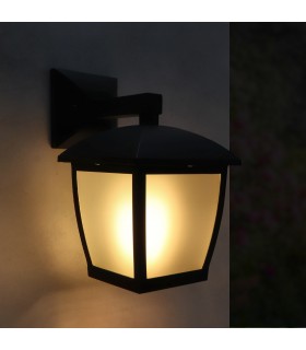 Farol Pared HOUSE 1xE27 IP44 Negro