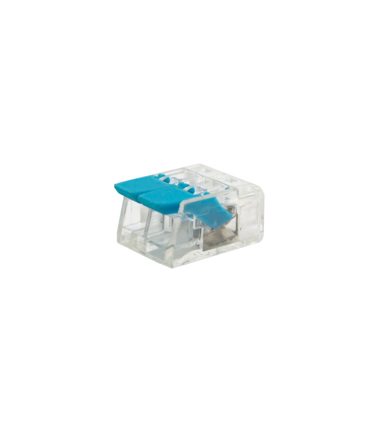 Terminal De Conexión 2 Polos Sin Tornillos Para Cable Flexible