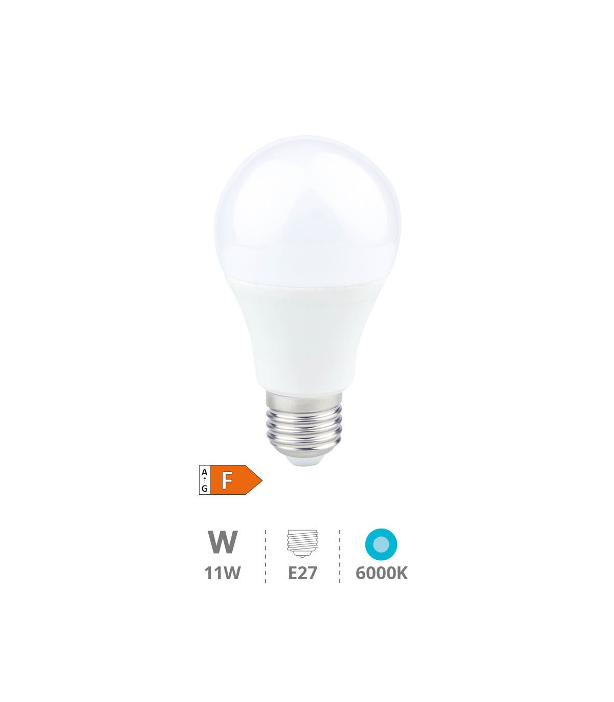 Bombilla LED 11W 1200Lm E27 IP20 Regulable