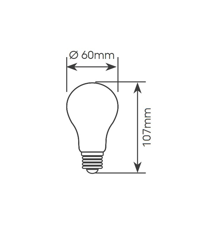 Bombilla LED 11W 1200Lm E27 IP20 Regulable