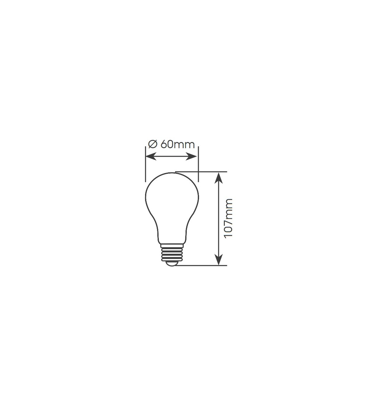 Bombilla LED 11W 1200Lm E27 IP20 Regulable