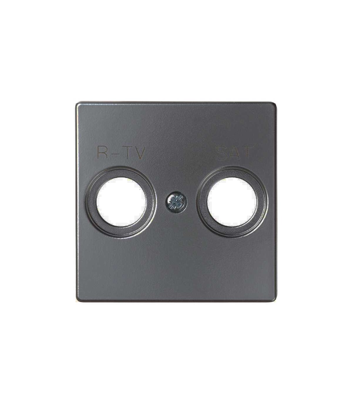 Tapa Toma R-TV + SAT Titanio Simon 82