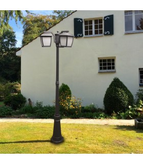Farola HOUSE PLUS 3xE27 IP44 Negro