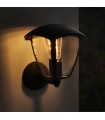 Farol Pared Brazo por Abajo RONSE 1xE27 IP44 Negro