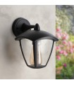 Farol Pared Brazo por Arriba RONSE 1xE27 IP44 Negro