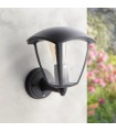 Farol Pared Con Sensor RONSE 1xE27 IP44 Negro