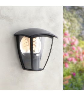 Aplique Pared RONSE 1xE27 IP44 Negro