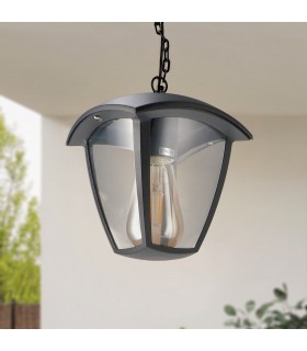 Aplique Colgante RONSE 1xE27 IP44 Negro