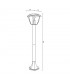 Baliza RONSE PLUS 1xE27 IP44 Negro