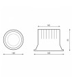 Downlight LED BLACK LUXTAR 30W 3300Lm 90º IP20 CCT