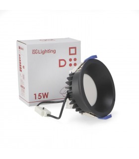 Downlight LED BLACK LUXTAR 15W 1650Lm 90º IP20 CCT
