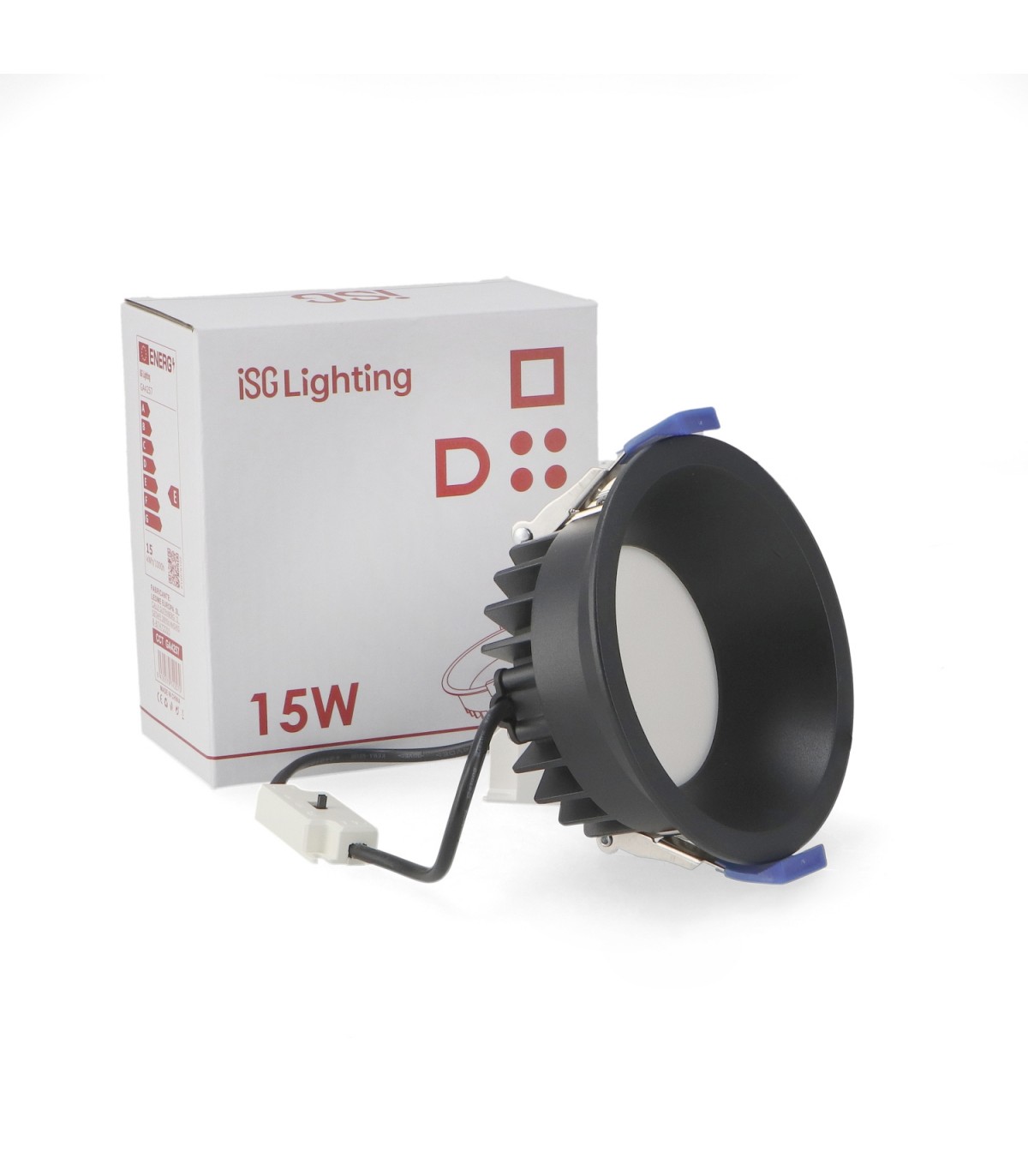 Downlight LED BLACK LUXTAR 15W 1650Lm 90º IP20 CCT