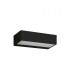 Aplique de Pared Led CACERES Negro 9W 600Lm IP65 CCT