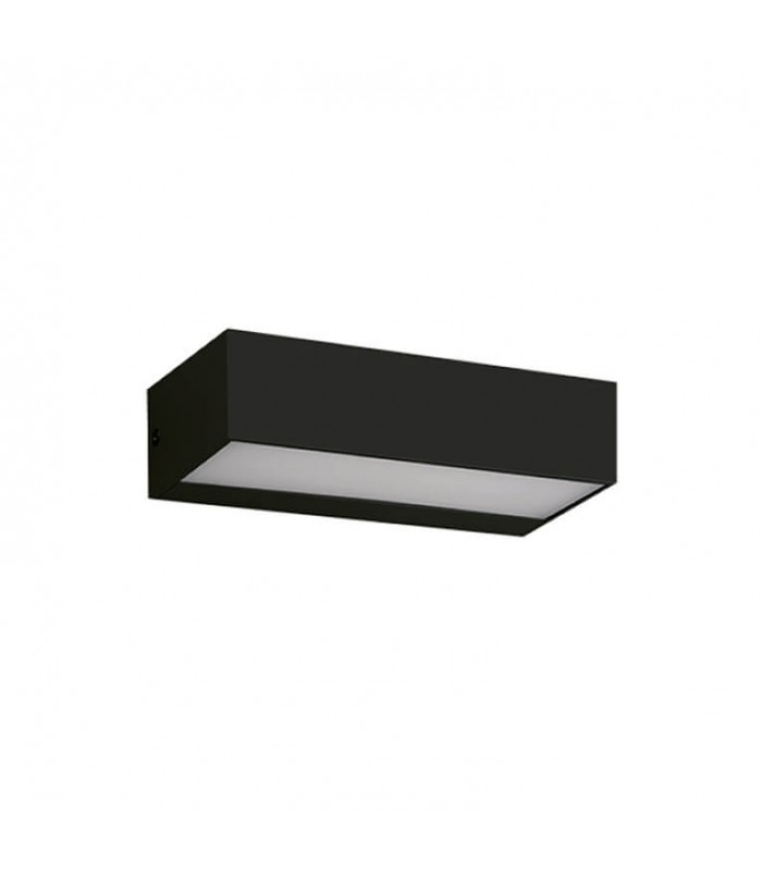 Aplique de Pared Led CACERES Negro 9W 600Lm IP65 CCT