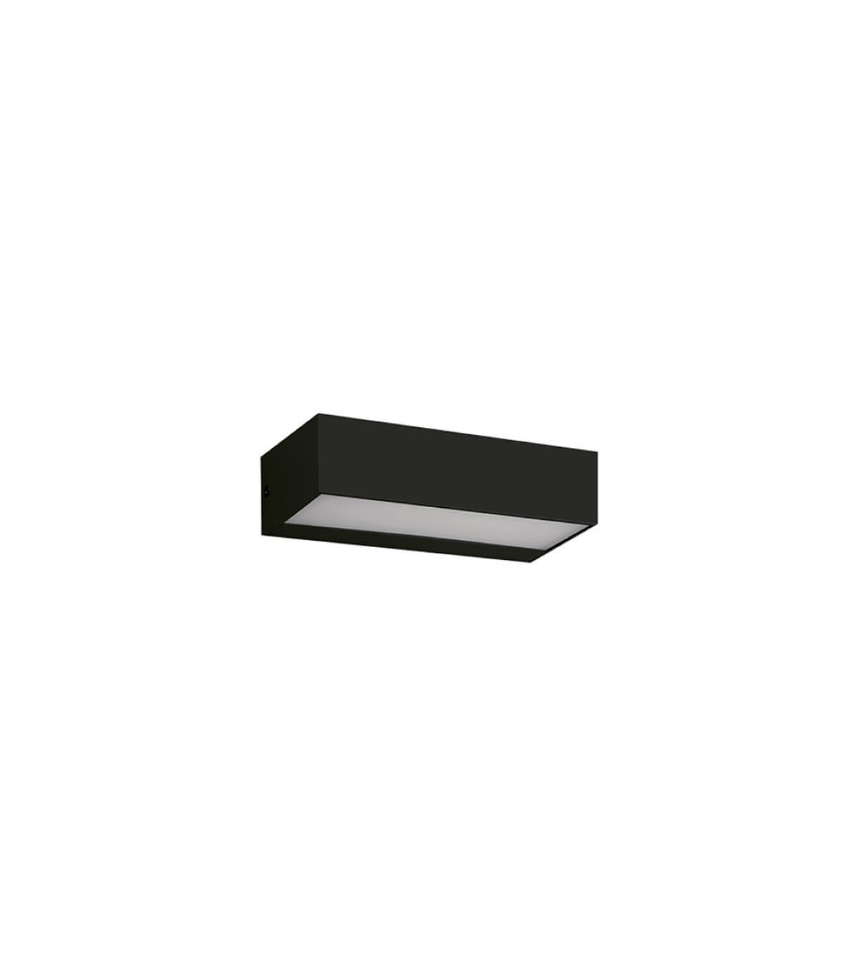 Aplique de Pared Led CACERES Negro 9W 600Lm IP65 CCT