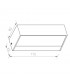 Aplique de Pared Led CACERES Negro 9W 600Lm IP65 CCT