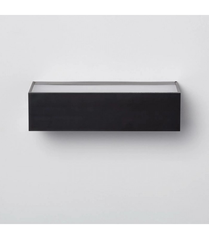 Aplique de Pared Led CACERES Negro 9W 600Lm IP65 CCT