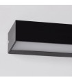Aplique de Pared Led CACERES Negro 9W 600Lm IP65 CCT