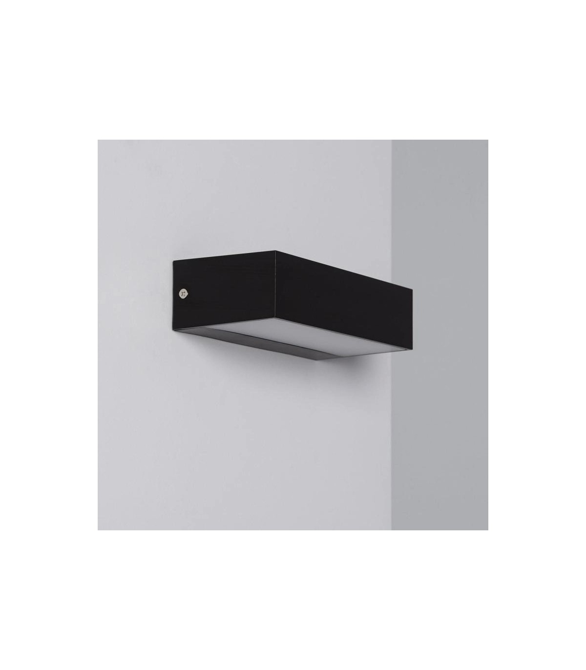 Aplique de Pared Led CACERES Negro 9W 600Lm IP65 CCT
