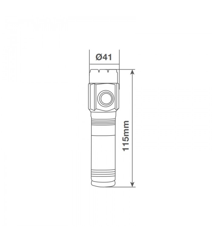 Linterna Led Aluminio 30W 3000Lm IPX4