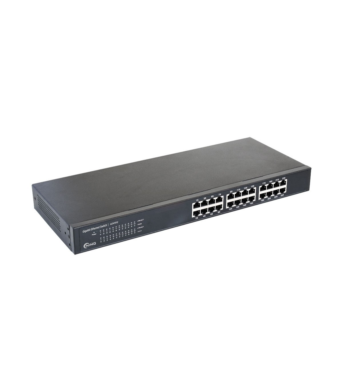 Switch 24 Puertos RJ45 Plug and Play 100 / 1000 Mbps Nimo