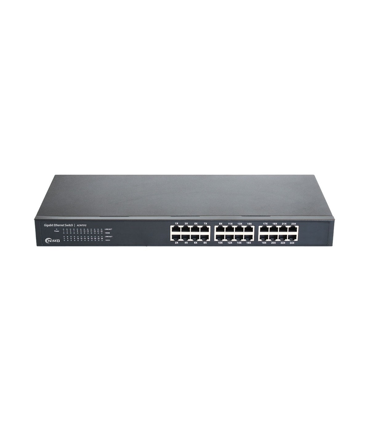 Switch 24 Puertos RJ45 Plug and Play 100 / 1000 Mbps Nimo