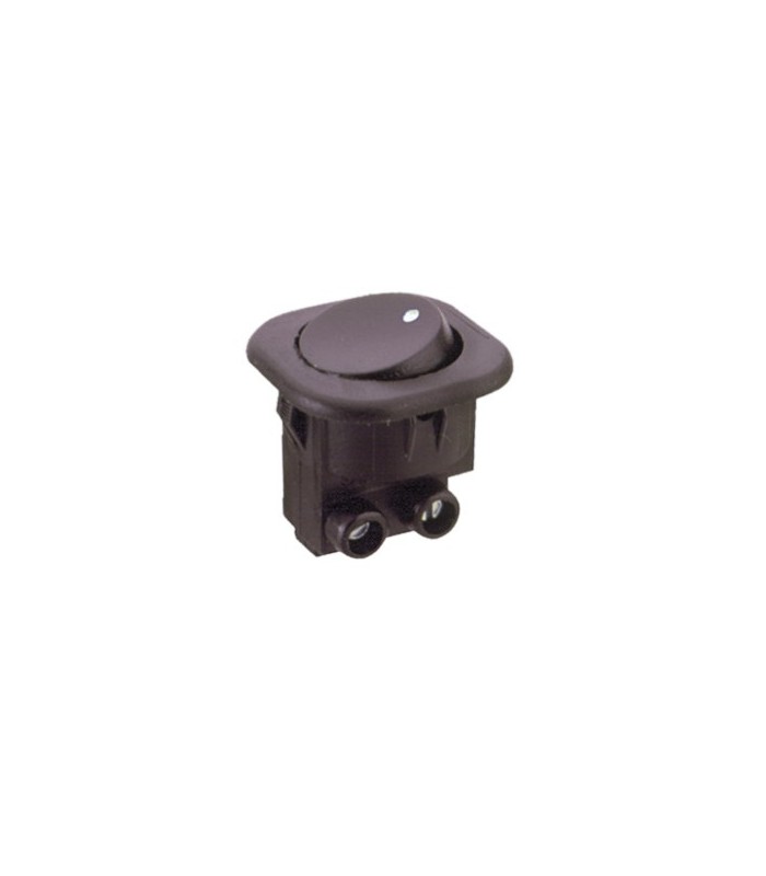 Interruptor unipolar empotrable basculante 6A Negro
