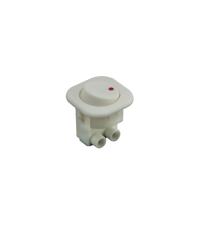 Interruptor unipolar empotrable basculante 6A Blanco