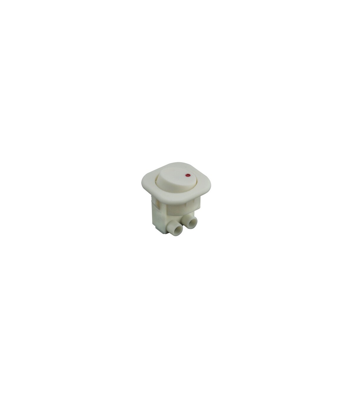 Interruptor unipolar empotrable basculante 6A Blanco