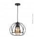 Lámpara Colgante CARNOT Redondo 1xE27 Negro