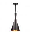 Lámpara Colgante EKITI 1xE27 Negro/Oro